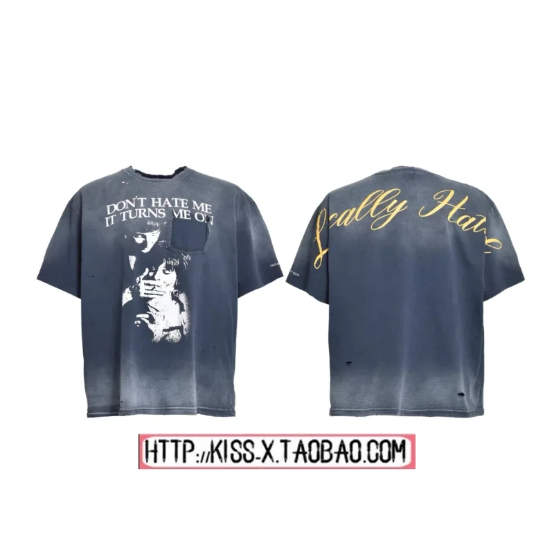 

Trendy 2026 ort Sve Waed Vintage T-irt by Ailz Distred Casual round Ne Cotton Top for Men And Women