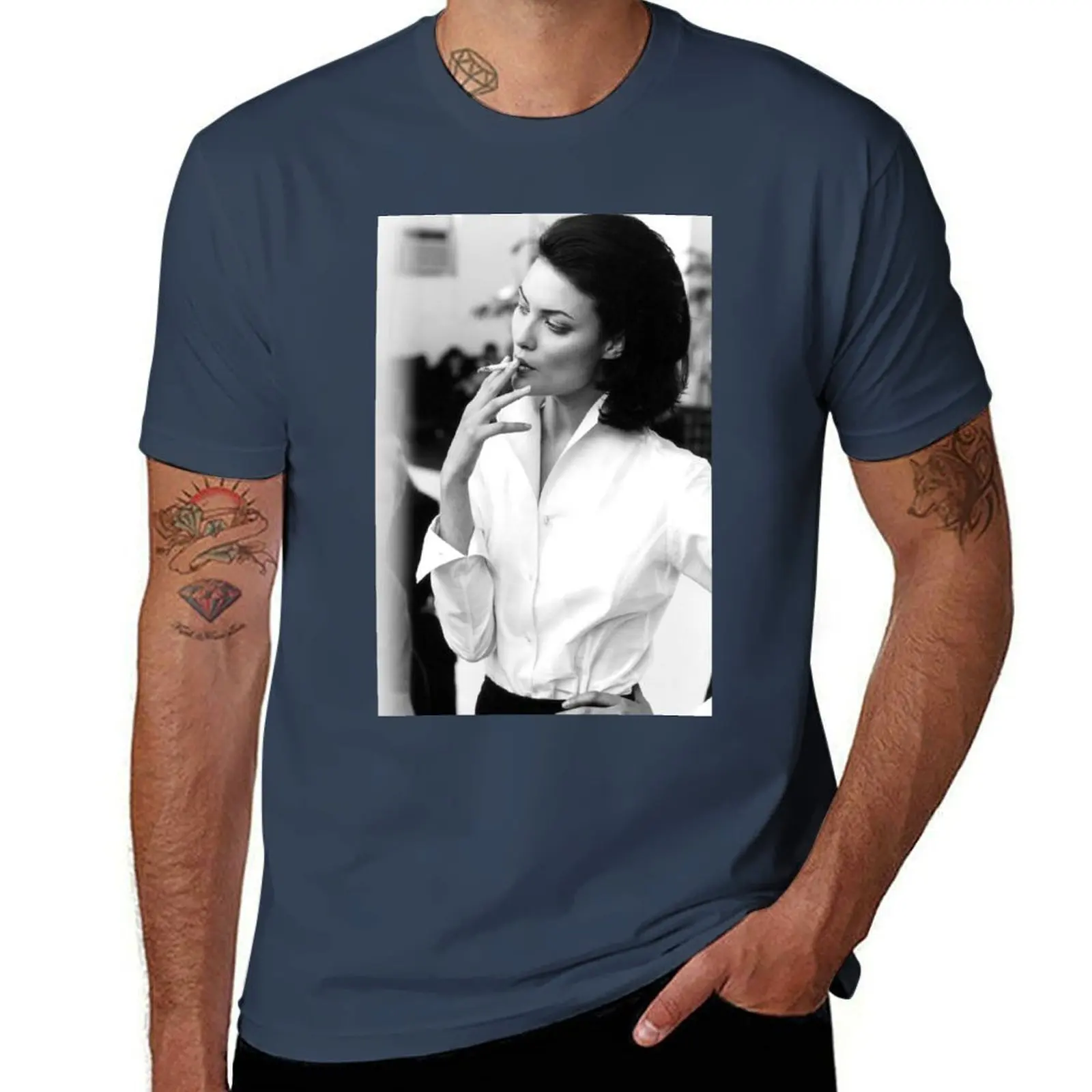 Lindbergh Shalom Harlow,Ph. Peter T-Shirt Streetwear Print Tee Shirt-image