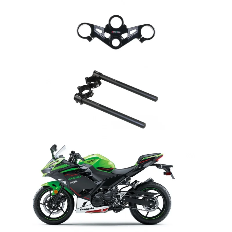 

Для KAWASAKI NINJA 400 2018 2019 2020 2021 2022 2023 мотоциклетная передняя вилка, опускающая тройное дерево, передний конец, верхний верхний зажим, детали