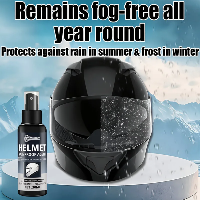 Motorcycle Helmet Rain Repellent, Prevents Rain And Fog Buildup, Improves Visibility And Keeps Your View Clear. Suitable for All