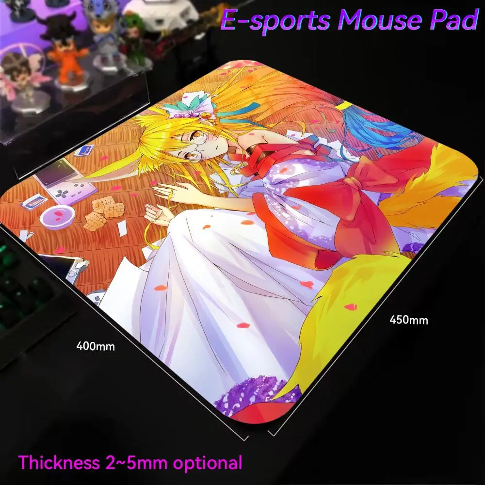 N_no G_game N_no L_life Mouse Pad Small Mouse Pad Wrist Protector 450x400 Escritorio E-Sports Desk Speed Mousepad Mat Desk Gadge