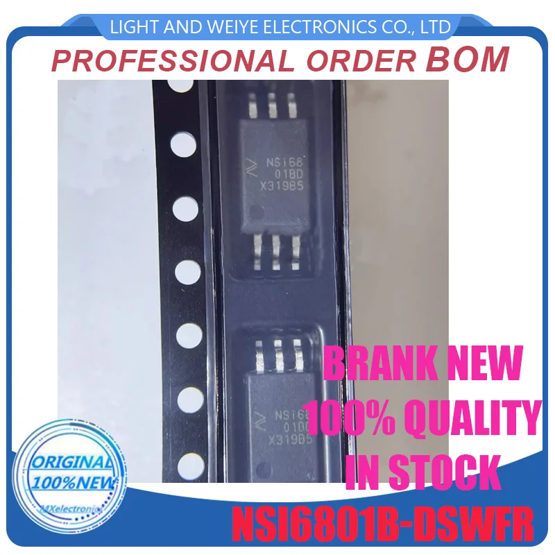 

NSI6801B-DSWFR NSi6801BD NSi68 SOW6, New Original Stock, 10Pcs per Lot