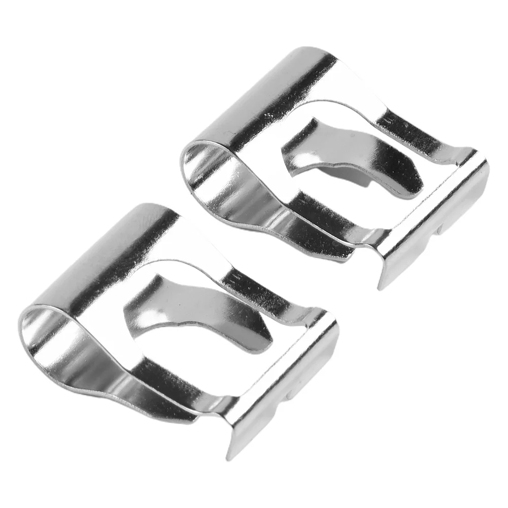 High Quality Garden Office Repair Clip 2 Pcs Wiper Accessories Front Iron Parts Replacement Silver Wear Resistance