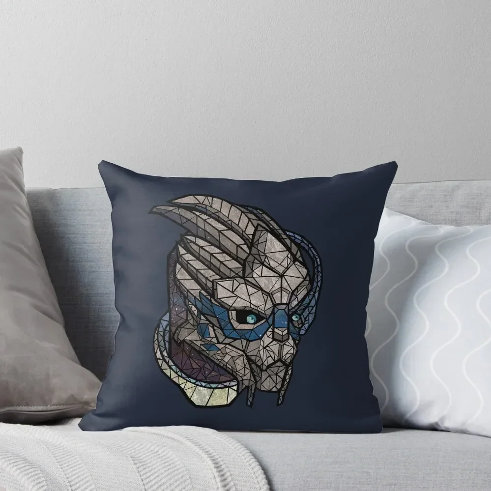 Garrus Vakarian Throw Pillow sleeping pillows Pillowcase Pillows Aesthetic Pillow