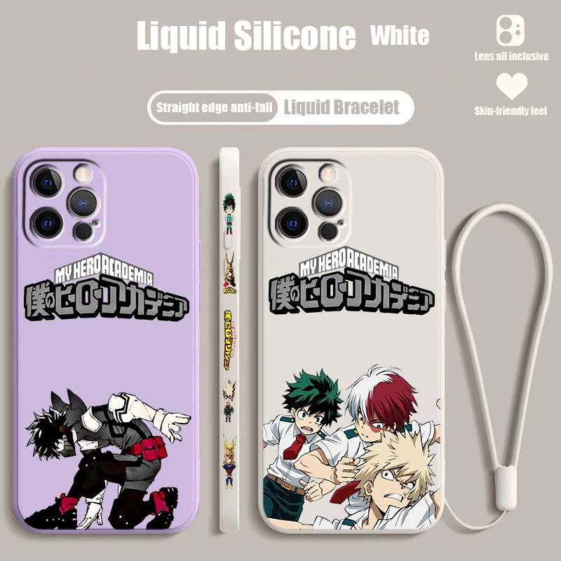 J-JoJo B-Bizarre Adventure Cool Liquid Left Rope For Apple iPhone 15 14 13 12 11 XS XR X 8 7 SE Pro Max Plus Mini Back