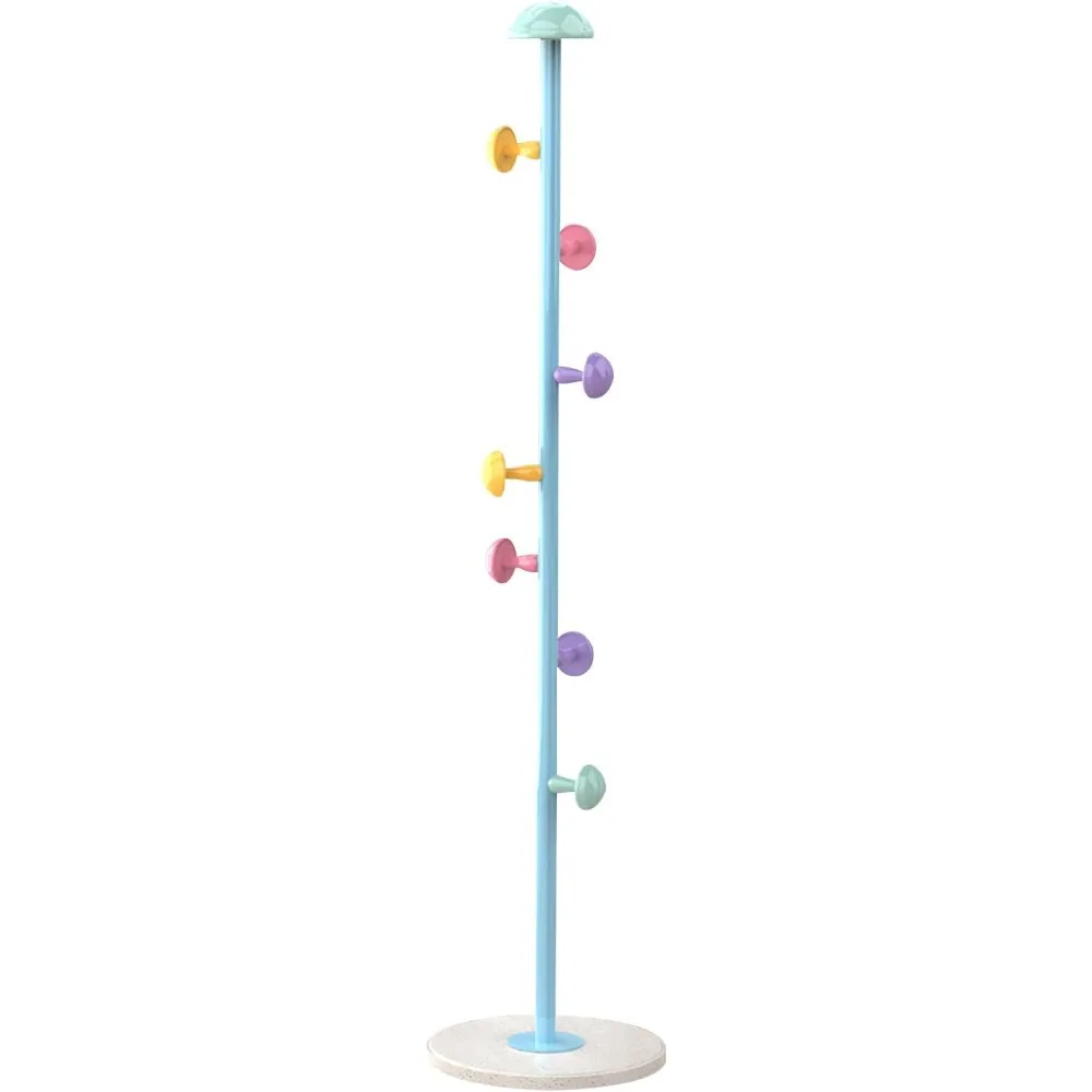 

multifunctional coat rack. 7 mushroom hooks for hanging at multiple angles, suitable for hanging clothes, bags, hats, sc