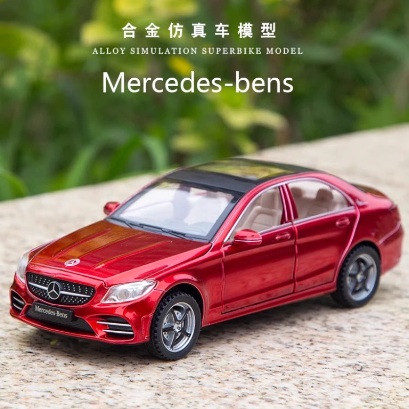 1:32 Mercedes-Benz C260L Car Model Pull Back Acousto-optic Alloy Discast Metal Toys Car goods Model for Children boys A54