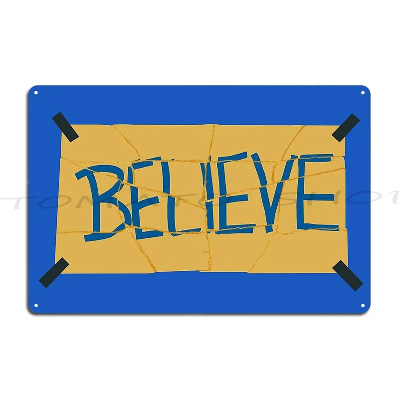 Kintsugi Believe Metal Plaque Garage Cave Printing Wall Designs Tin Sign Poster
