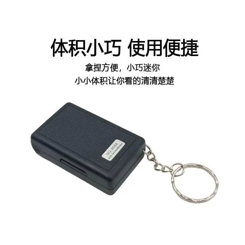 المكبر لفحص المجوهرات 30-60x المكبر المحمول القابل للسحب مع مصباح ليد معدني كيرينغ المكبر أداة المجوهرات