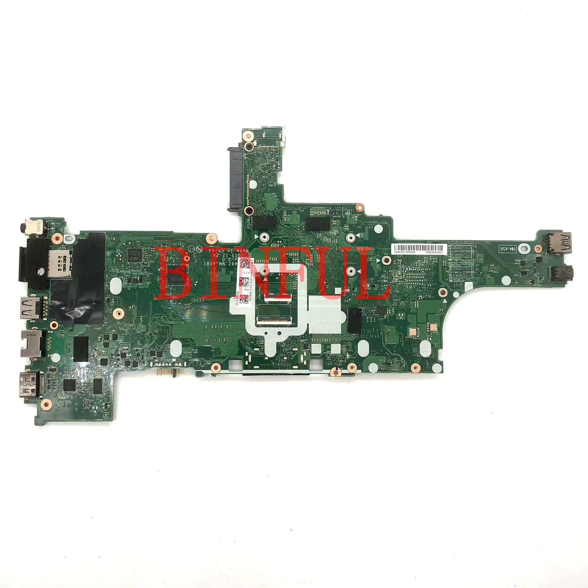 BT462 NM-A581 High Quality Mainboard For T460 460 Laptop Motherboard With SR2F0 I5-6300U CPU GT940 2G DDR3 100%Full Working Well