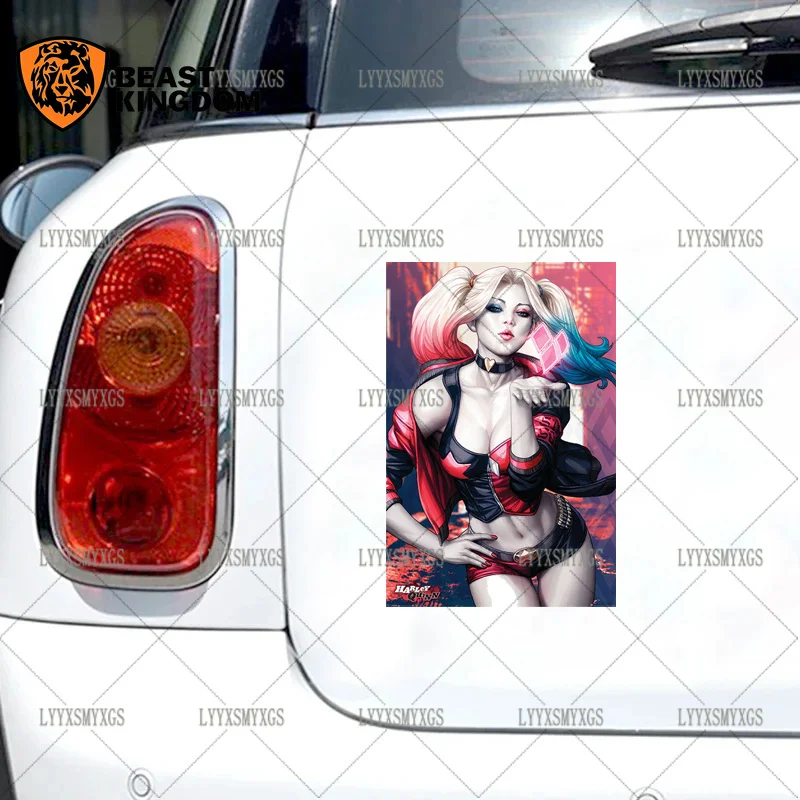 Self-Adhesive Custom Harley Quinn Manga Poster Car Stickers Waterproof Sunscreen Vinyl Decal PVC Wholesale Car Decoration