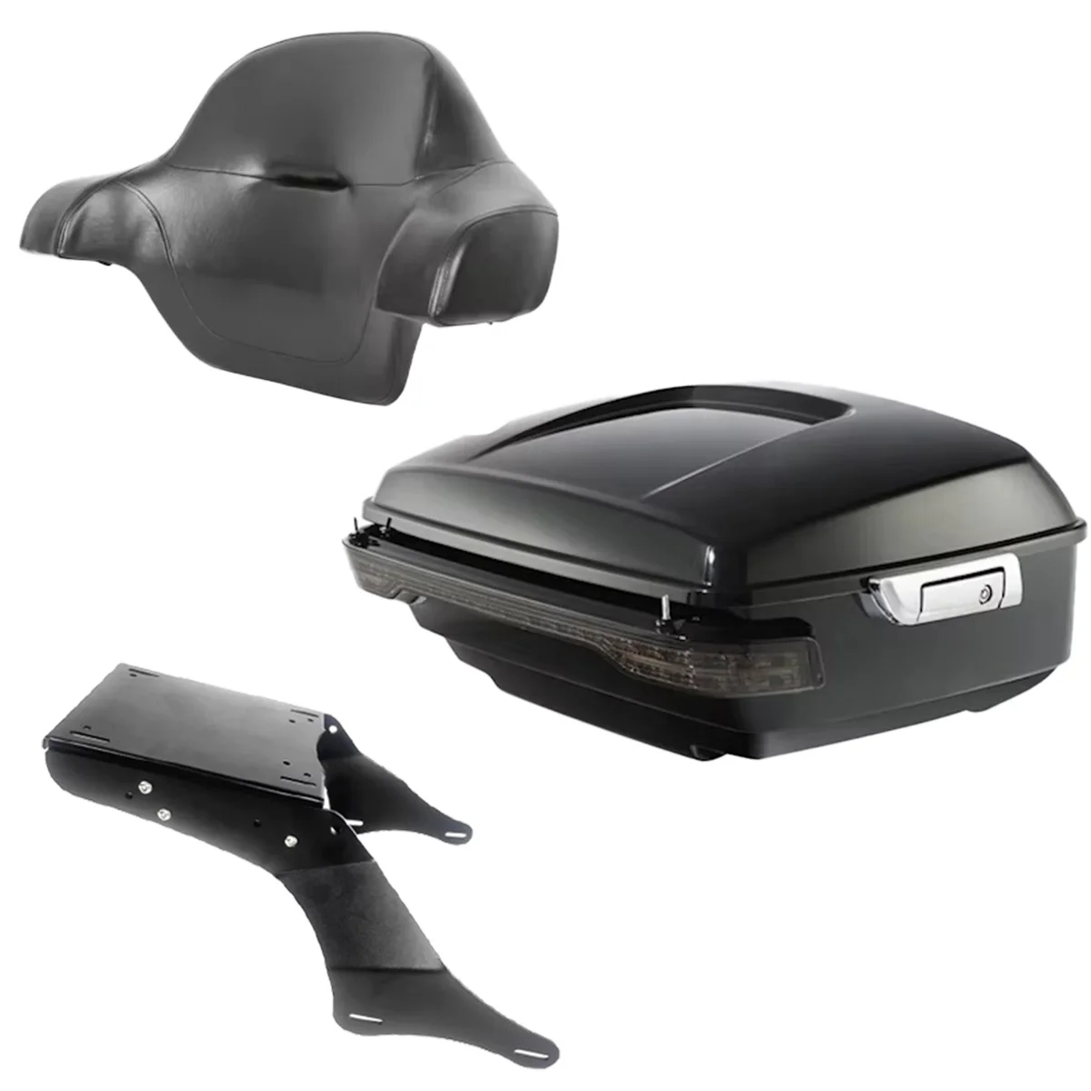 Waterproof ABS King Tour Top Case Motorcycle Box Trunk Tail Box With Luggage Rack For Kawasaki Vulcan 1700 Vaquero Vn1700 10-26