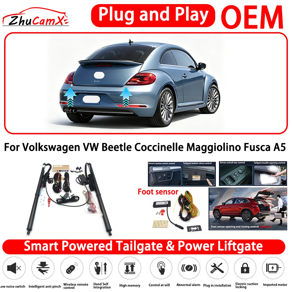 for Volkswagen VW Beetle Coccinelle Maggiolino Fusca A5 OEM Smart Powered Tailgate Power Liftgate Automatic Rear Trunk Tailgate