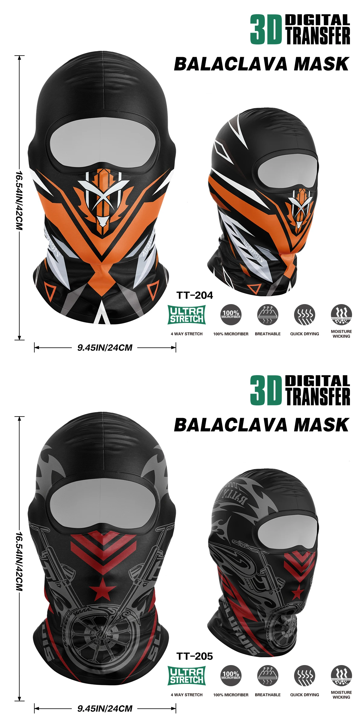 Motorrad Reiten Maske Clown Geist Schädel Sonnenschutz Schnell trocknend Balaclava Sommer Männer Outdoor Fahrrad Kopf Abdeckung Hals Abdeckung – Detail 6