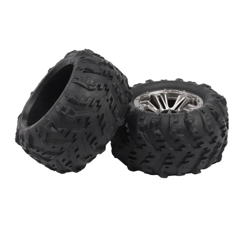 2pcs/4PCS  Rubber Snow Tires For RC HBX 16889 WLtoys 124016 /124017 Truggy Truck With 12mm Metal Hex Off Road Wheel