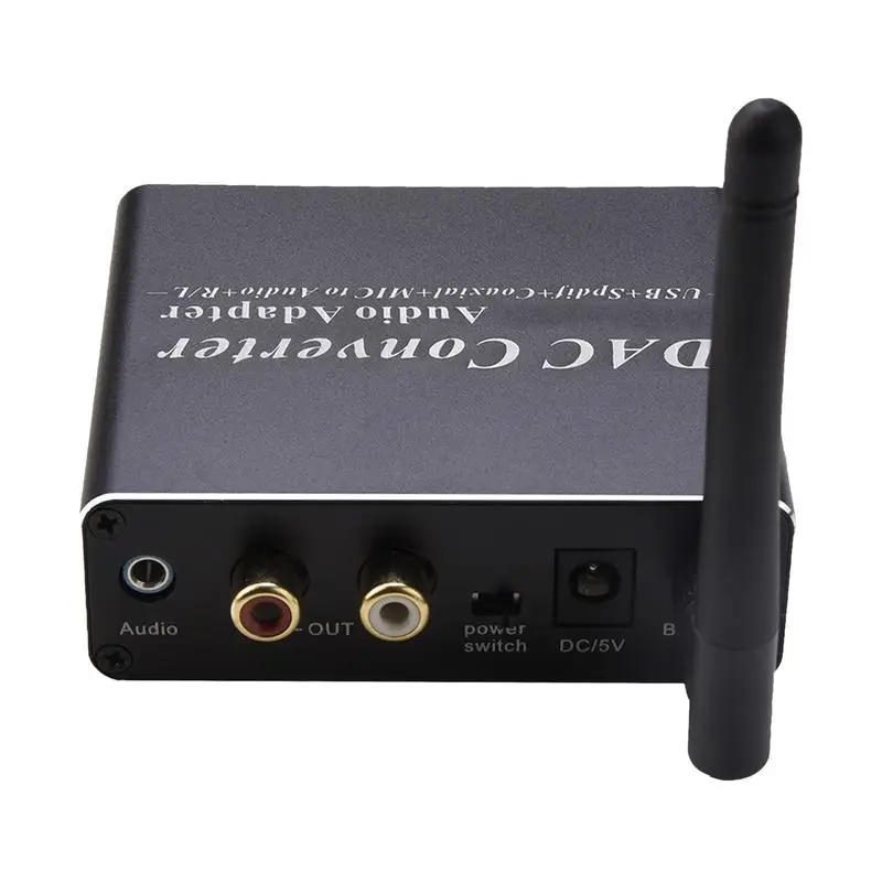 Analog To Digital Audio Converter Digital Converter Box For TV With Antenna 192kHz 3.5mm Audio Output Headphone Amplifier 5.0