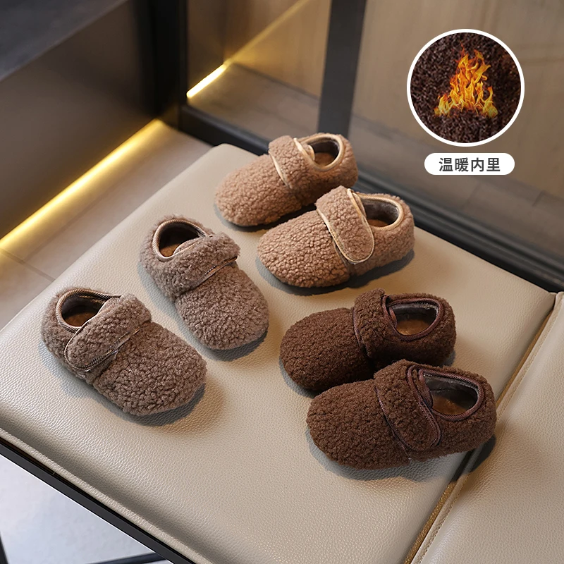 

2025 New Toddler Warn Thickened Snow Boots Non-Slip Rubber Sole Baby Girls Boys Winter Shoes Floor Shoes Детская Обувь