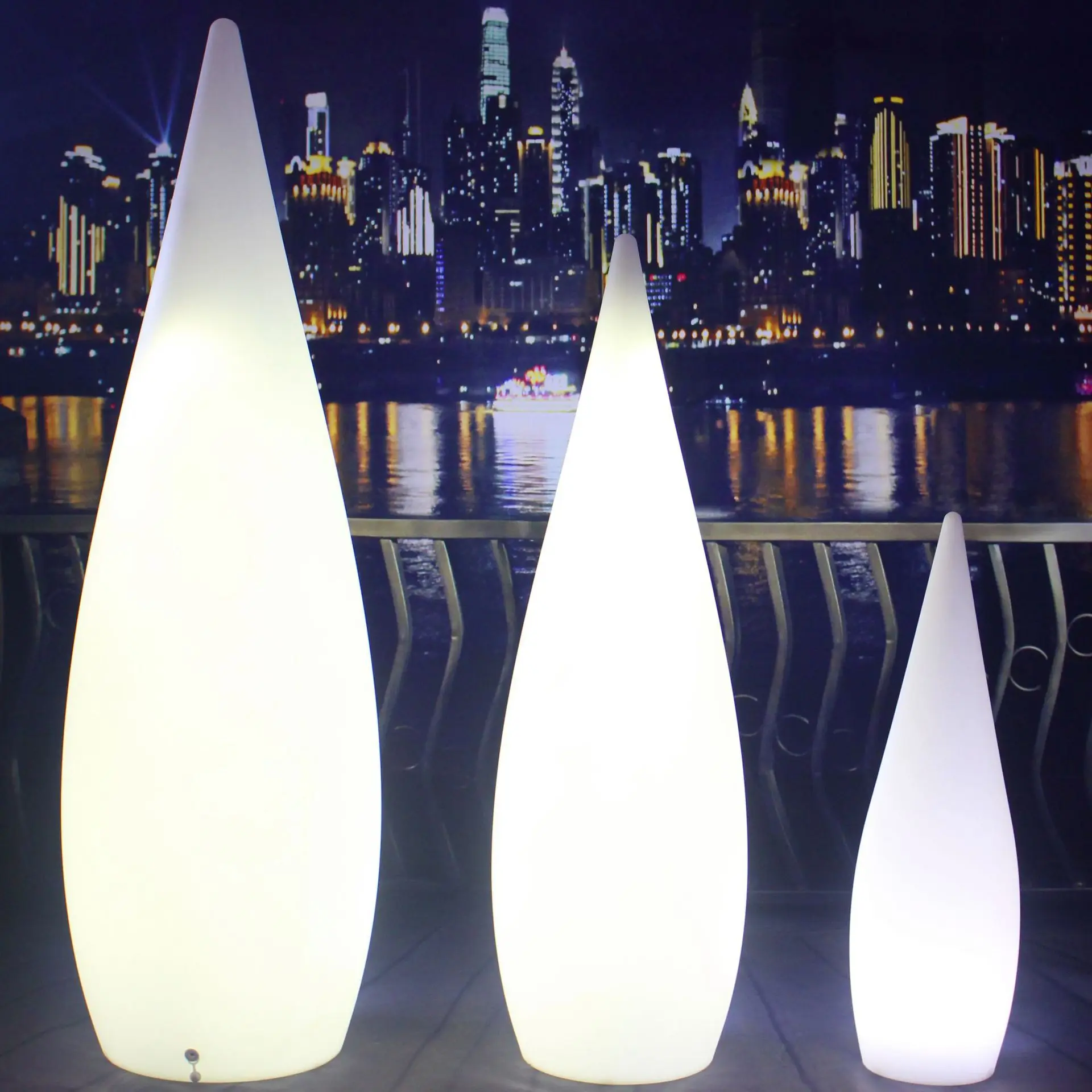 Outdoor luminous water drop light solar garden light camping guide decoration wedding bar villa floor-to-ceiling landscape light view 4