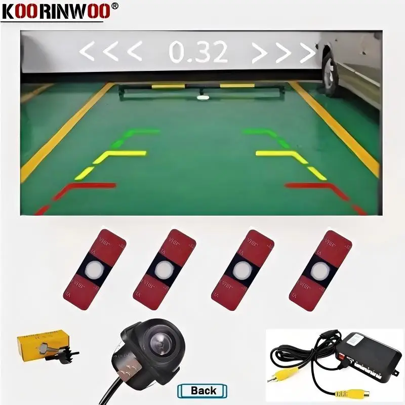 Car Parking Sensor 16.5mm With Auto Rearview Camera Vechile Recoil Blind Spot Detection System Parktronic Electronic Accessories