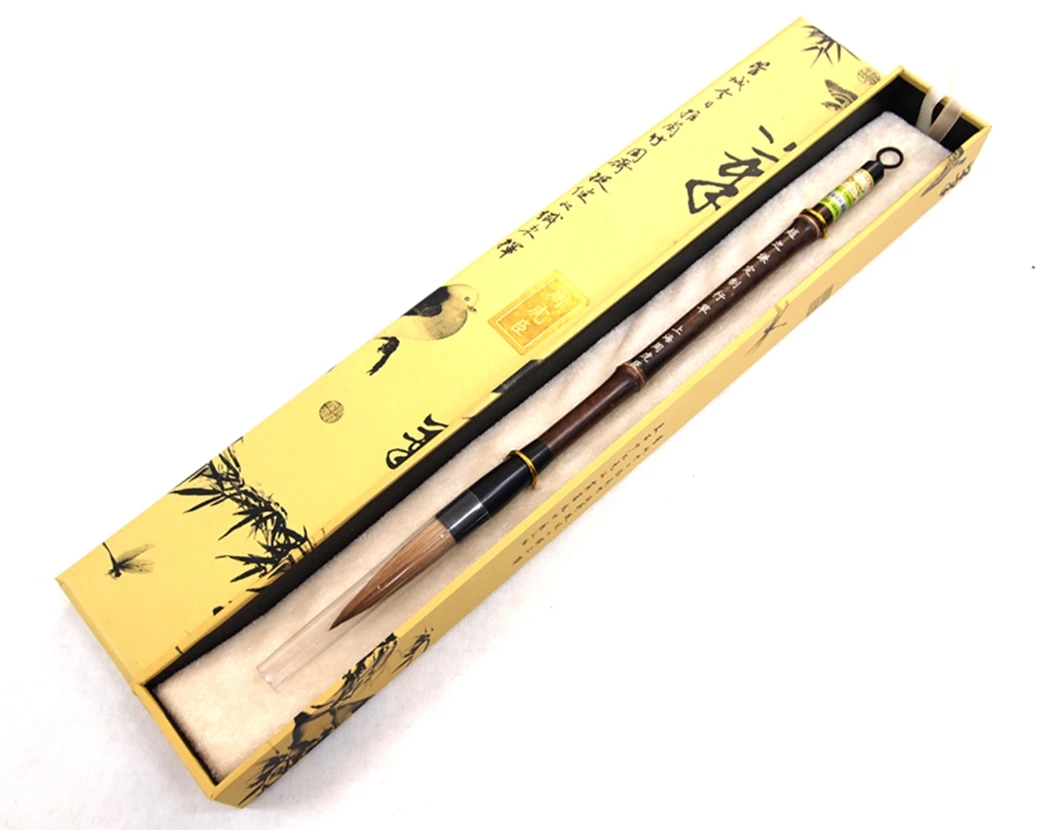 1pc Chinese Famous Brand Tiger Calligraphy Zhao Zhiqian Master WeiBei Stely Running Script Cursive Script Wolf Hair Brush