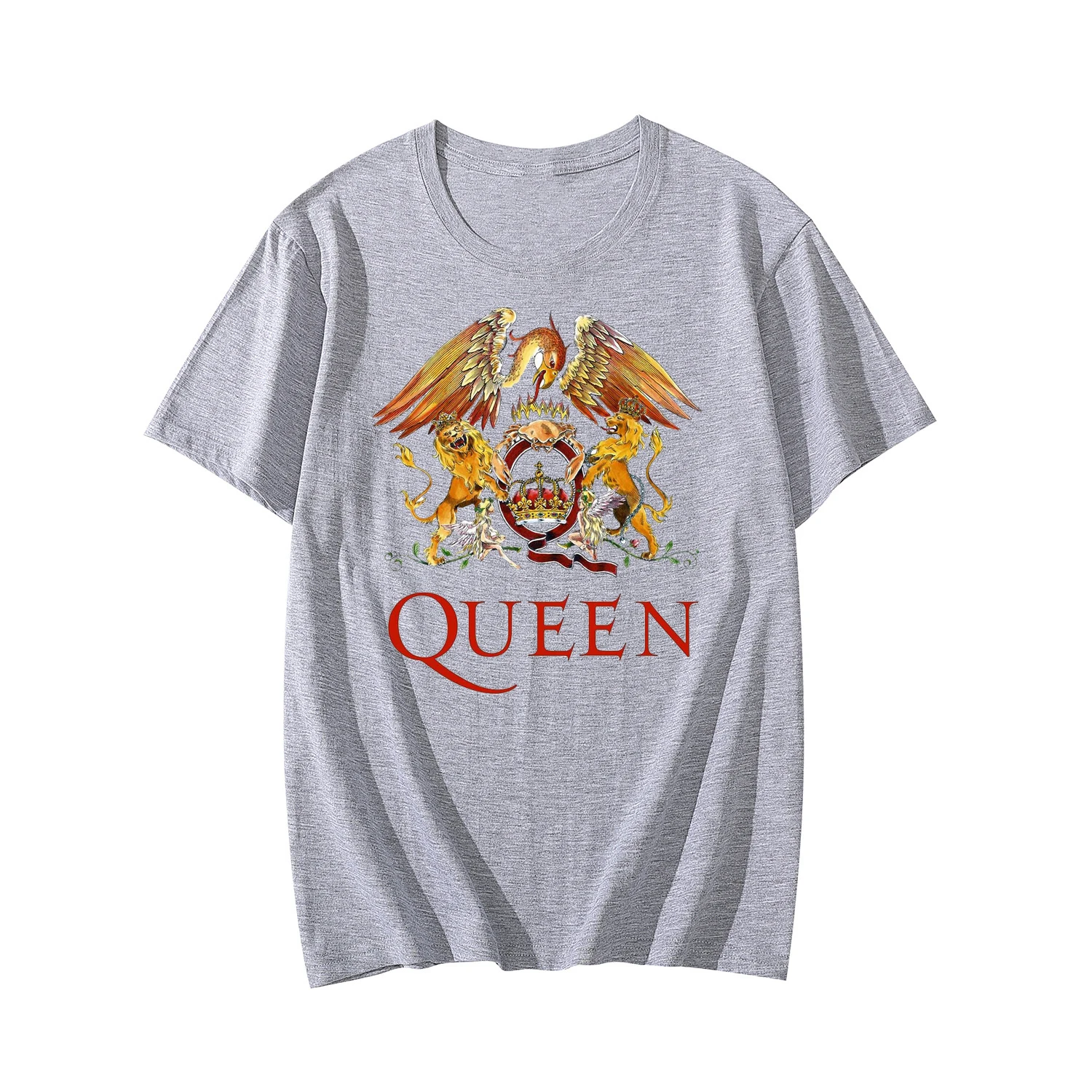 Summer Queen T-Shirts Music Rock Band Print Streetwear Men Women Casual Fashion Oversized T Shirt Pure Cotton Tees Tops Clothing