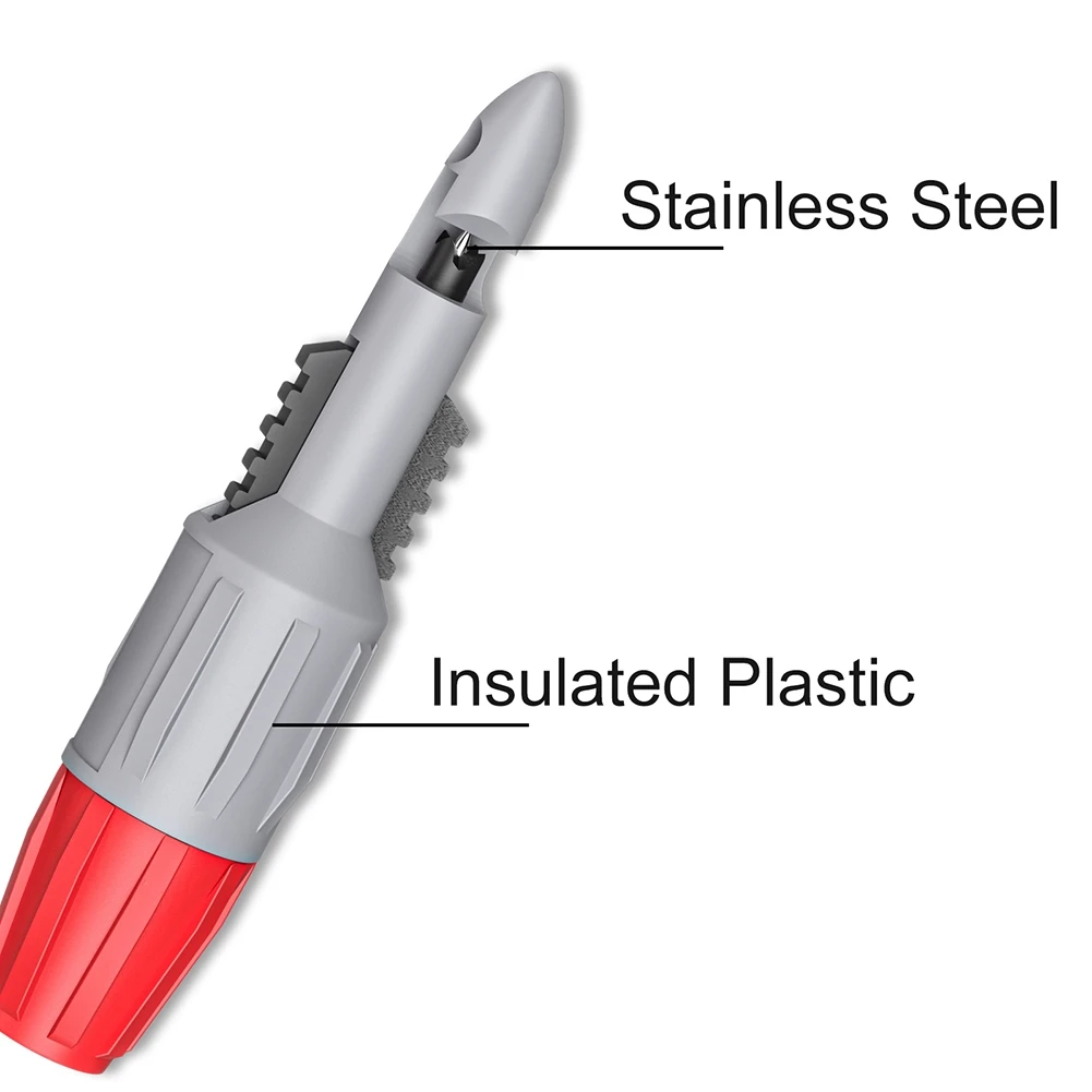 

A74E-8PC Wire Piercing Probe Insulation Piercing Clip Wire Piercing Tool For Multimeter Voltage Voltmeter Testing 4Mm