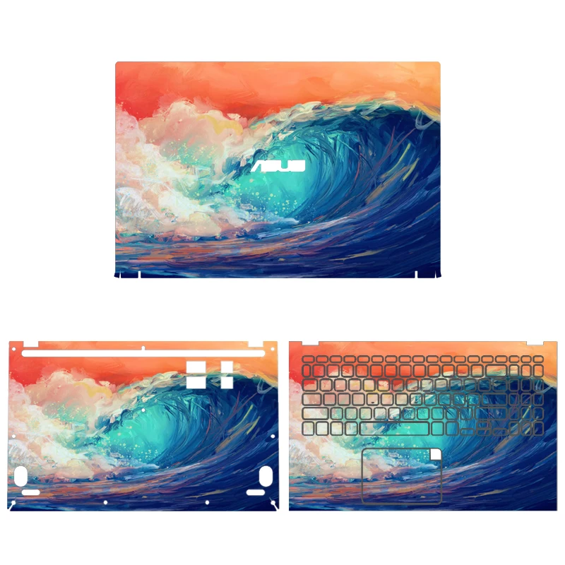 Imagem -02 - Skins de Laptop para Asus Vivobook 15s2023 Y5100u V5000d V5000jp X512f A512 Fx512u X512d Adesivos de Vinil Coloridos