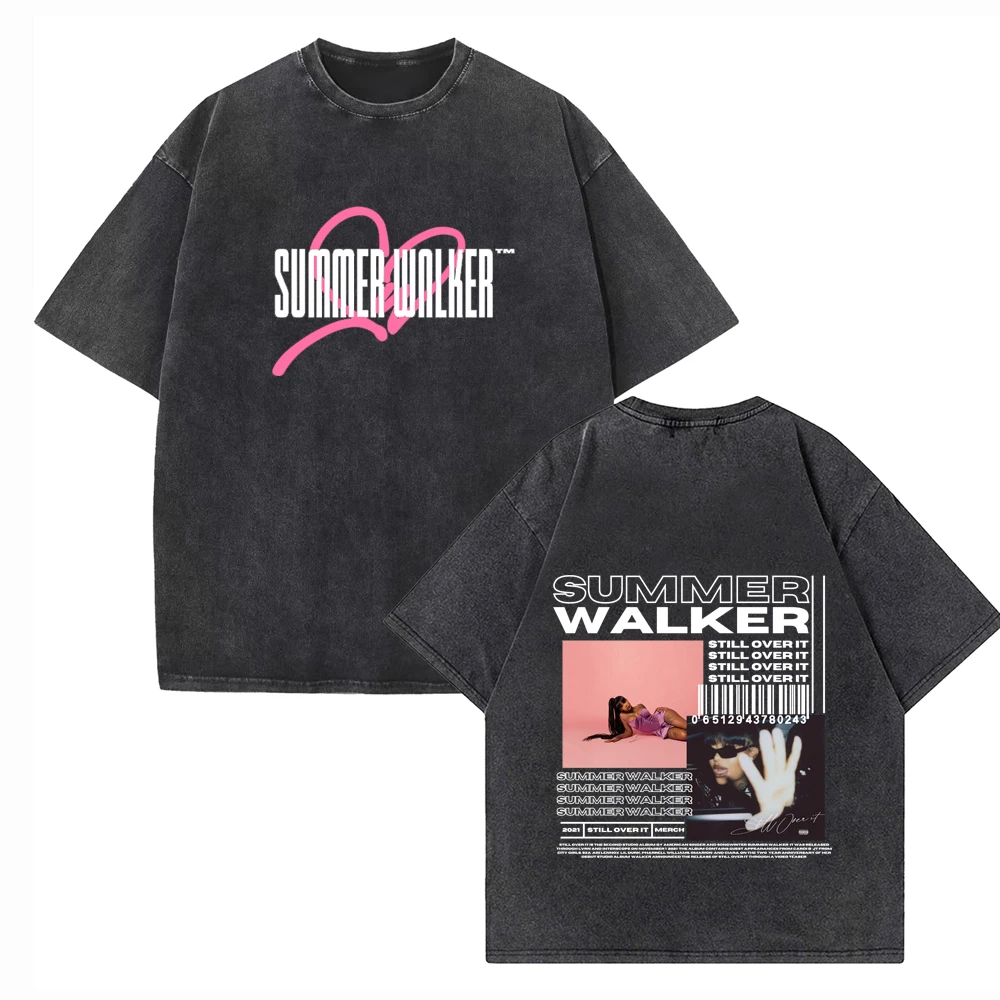 

Summer Walker Still Over It 2024 Shirts Vintage Harajuku Summer Unisex O-Neck Short Music Fans Gift Sleeve Cotton T-Shirts