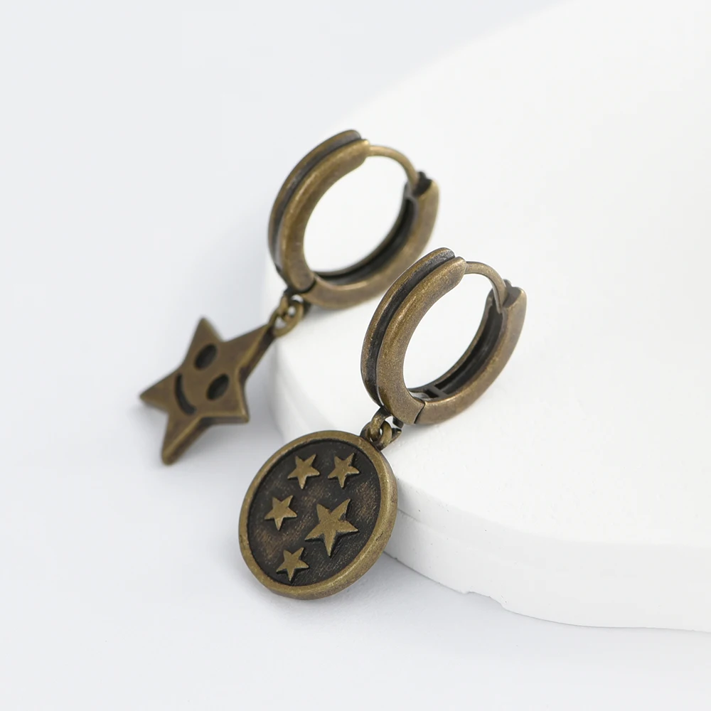 1 Paar 16 verschiedene Ohrring-Haken aus antikem Bronze-Messing für DIY-Schmuckherstellung für Frauen. Die Schlaufe ist abnehmbar. – Detail 9