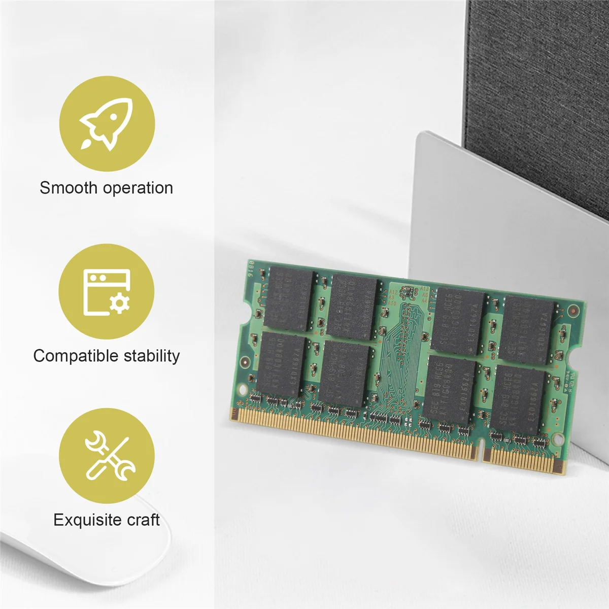 【NUEVO】 Memoria RAM DDR2 de 2GB 667Mhz PC2 5300 Memoria Ram para computadora portátil 1,8 V 200PIN SODIMM para Intel AMD