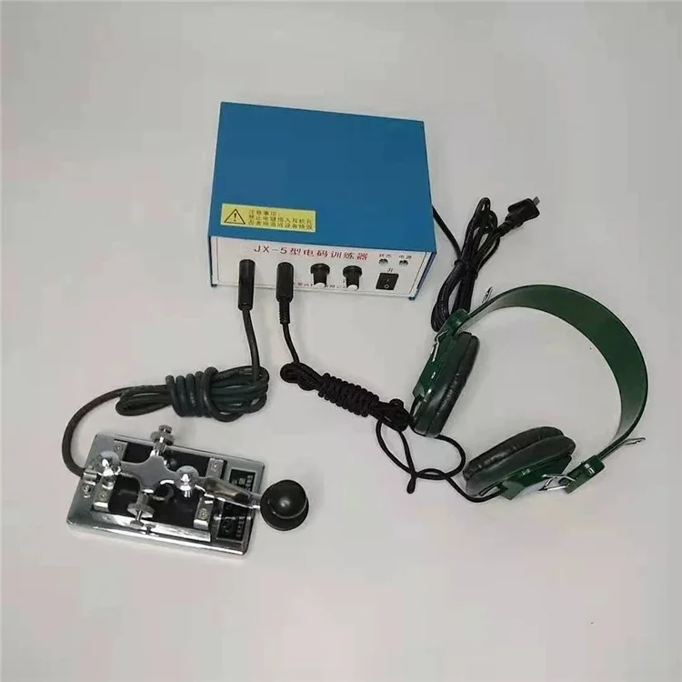 JX-5 Morse Code Training Kit with K4/K5 Telegraph Keys & SY-4 Headset – CW Practice Osc. for Ham Radio & Amateur Radio Operators