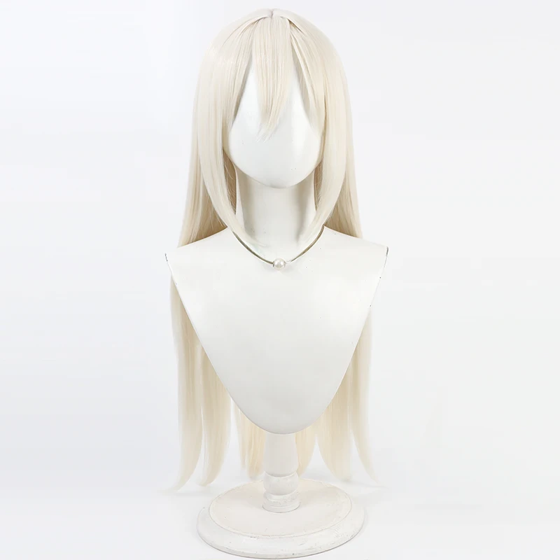 NIJISANJI Virtual YouTube Emma August Cosplay Perücke Halloween Party Prop Kunsthaar Hitzebeständige Faser + Perückenkappe
