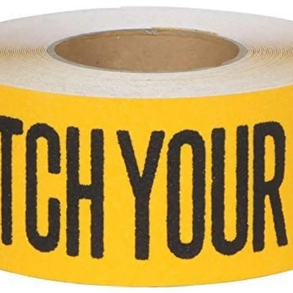 

Высококачественная противоскользящая лента Gator Grip 60 с зернистостью - желтый/черный, 3 x 60 дюймов, предупреждение: смотрите шаг, для использования в помещении и на открытом воздухе