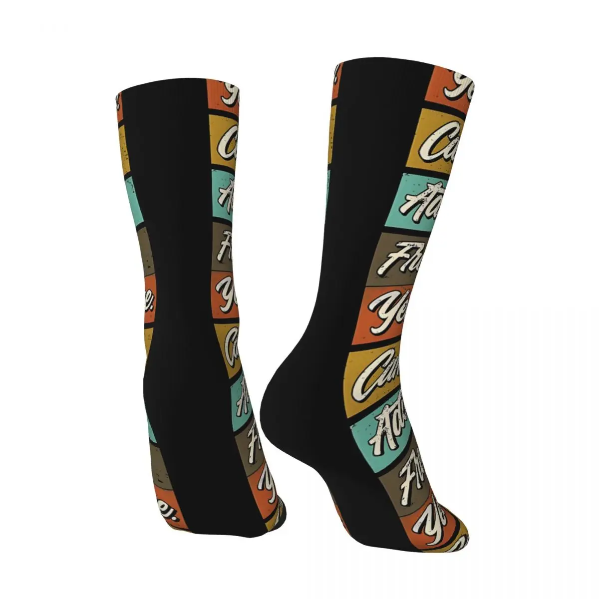 Park.Camping Adventure Crazy Men's compression Socks Unisex Yellowstone Street Style Seamless Printed Novelty Happy Crew Sock