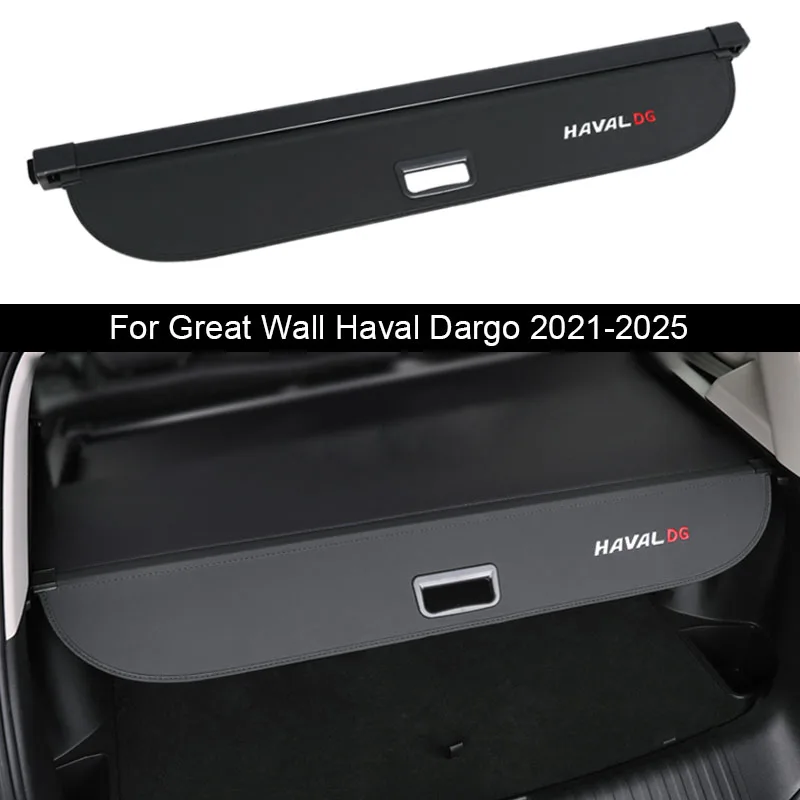 Car Rear Trunk Curtain Cover Rear Rack Partition Shelter Interior Auto Accessories For Great Wall Haval Dargo 2021-2025