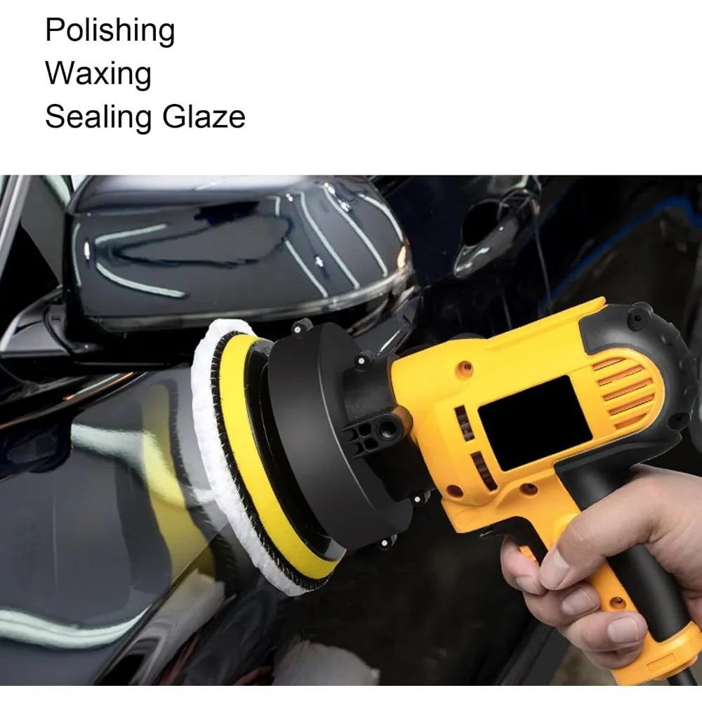 BestAlice-pulidor de búfer para coche eléctrico, pulidor de búfer para coche de 7x8 pulgadas, máquina lijadora orbital de 14 Uds., cambio de velocidad