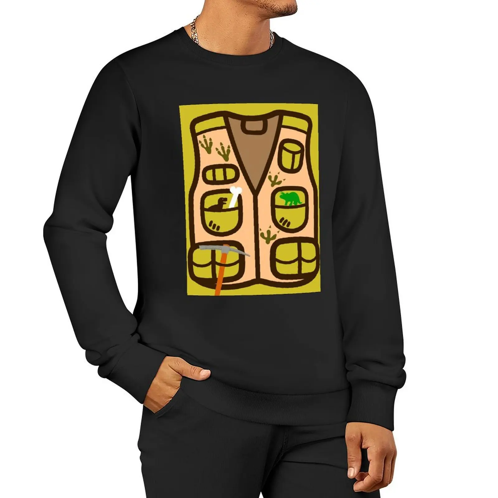 

Paleontologist Costume| Lazy Halloween Costume| Dinosaur| Funny Pullover Hoodie men's clothing autumn sweatshirt