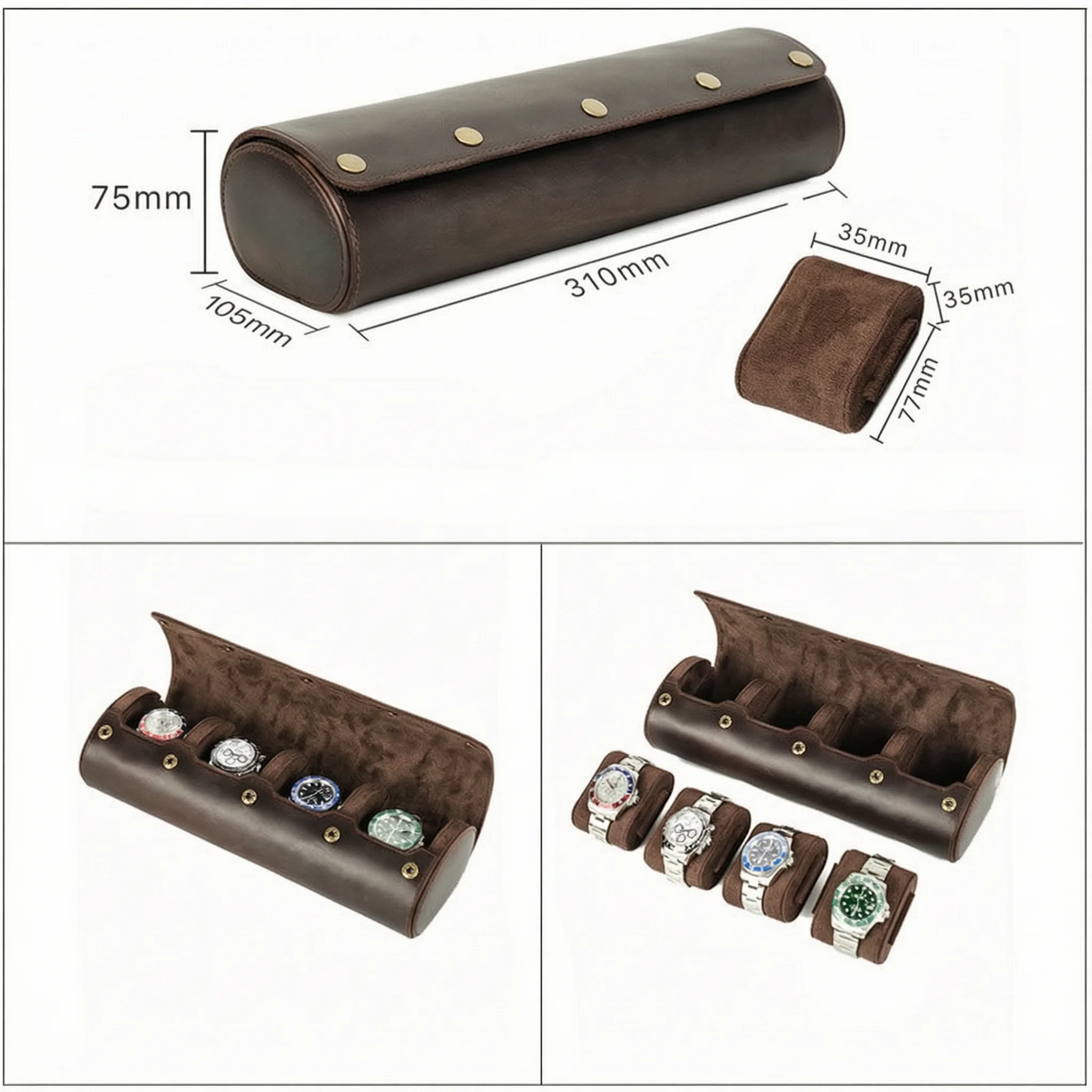 Deri Saat Kutusu El Yapımı İşç - Jewelry Box That Holds Watches incelemesi ve fiyatı