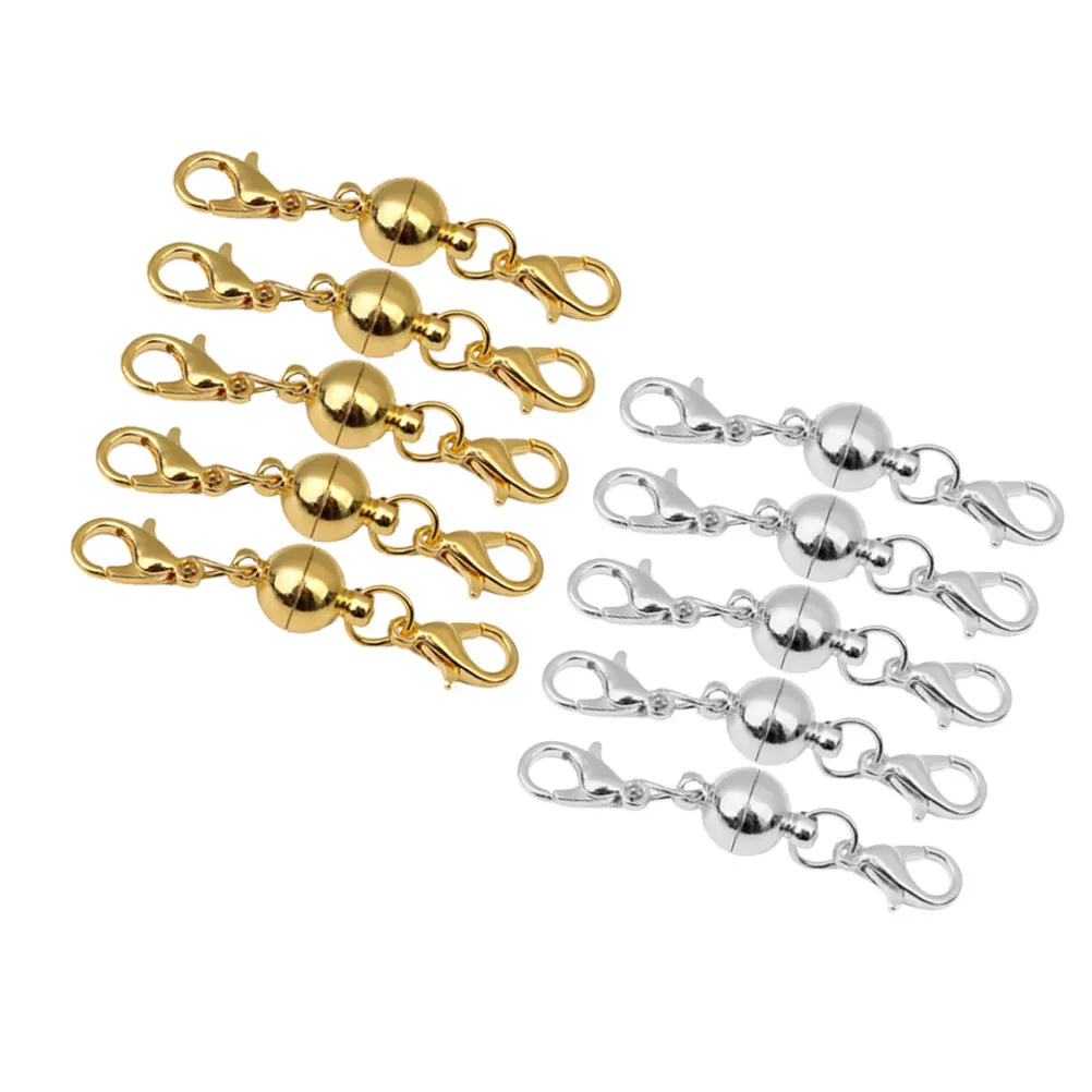 

Copper Necklace Bracelet Connector Lobster Clasp Metal Jewelry Connector Clasp For Cord Making Assorted
