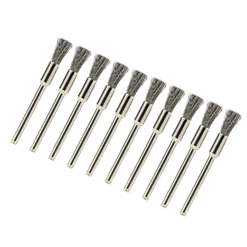 

Stainless Steel Wire Brush Steel Tool Wheel Wire 53mm Brush Diameter5mm Drill Handle Handle-Diameter3mm Quality