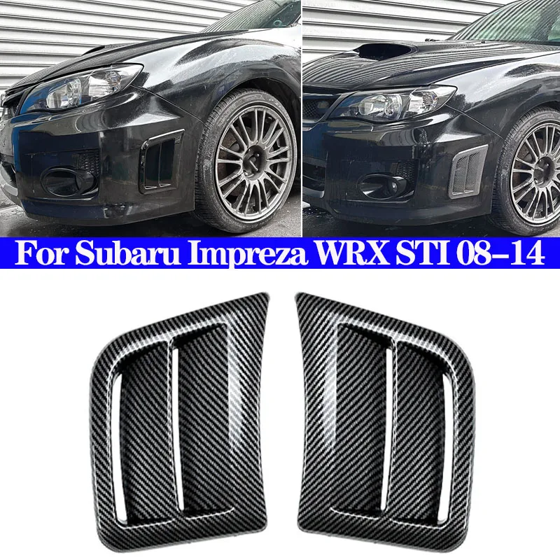 

Gloss Black Car Spoiler Shark Gills Side Flow Fender Stickers Cover Body Kits Air Vent Trim For Subaru Impreza WRX STI 2008-2014