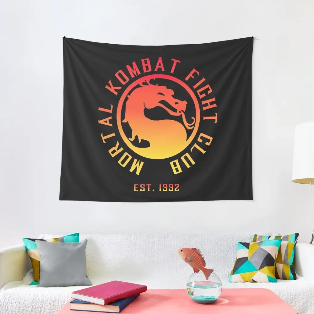 

Mortal Kombat Fight Club | Mortal Kombat 11 | Clean Color Logo Tapestry Bedroom Deco Nordic Home Decor Wall Carpet Tapestry