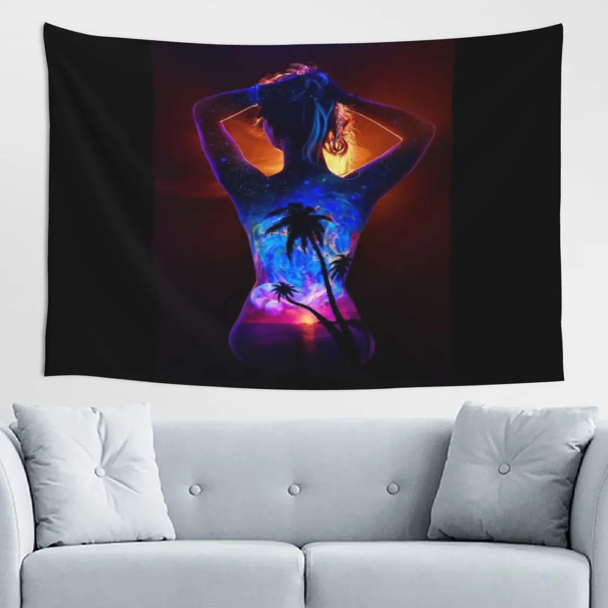 Tapestry Decorativo para el Hogar Beyond The Horizon, Estilo Grunge Moderno
