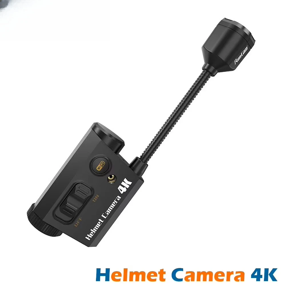 Helmet Camera 4K Face Mask Recorder Recording Long Battery Life 1920x1080 60fps Built-in WiFi Screen-Free