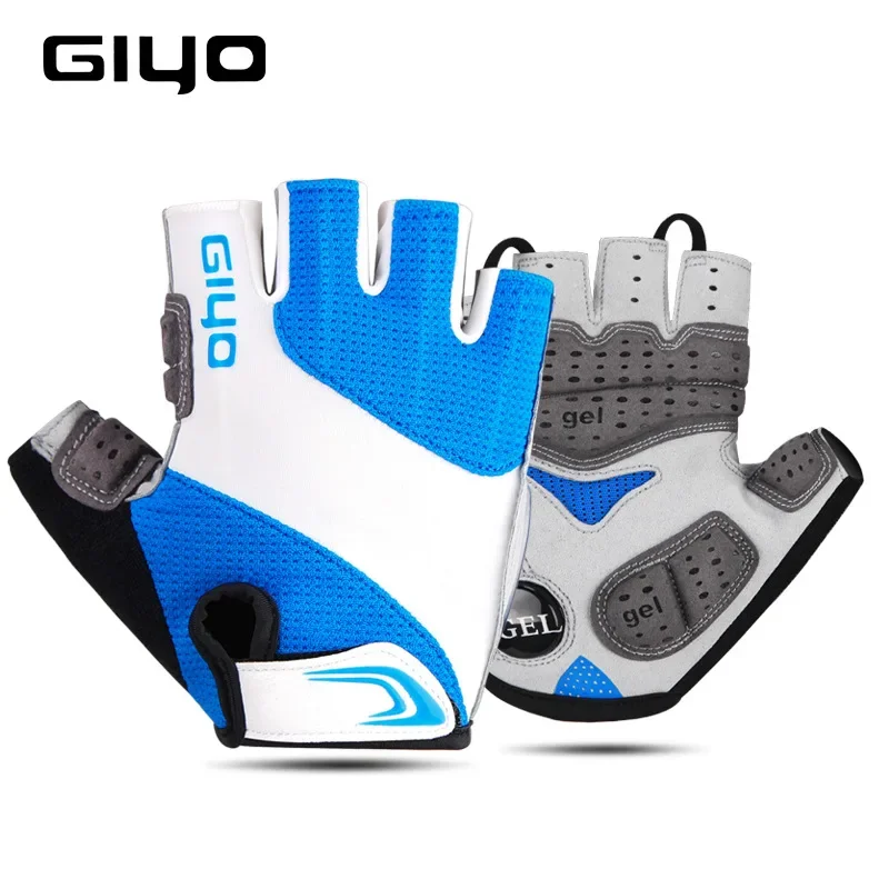 GIYO S-10 Newest Summer MTB Bike Half Finger Cycling Glove Bicycle Breathable Shock Absorbing Sport Gloves Antiskid