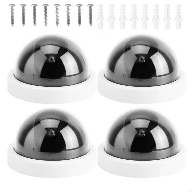Dummy Surveillances Camera Realistic Design 24/7 Visual Deterrence Indoor Outdoor Security No Wiring Required ABS Housing 