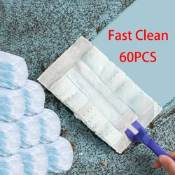 60pcs Replacement Heads Duster Disposable Short Duster Refills Bulk for Cleaning Home Office Blinds Car Surface Dust Clean Tool