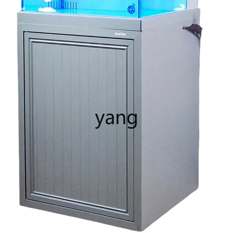 

Yhl fish tank square living room ultra-white glass bottom filter gold fish tank free of water change