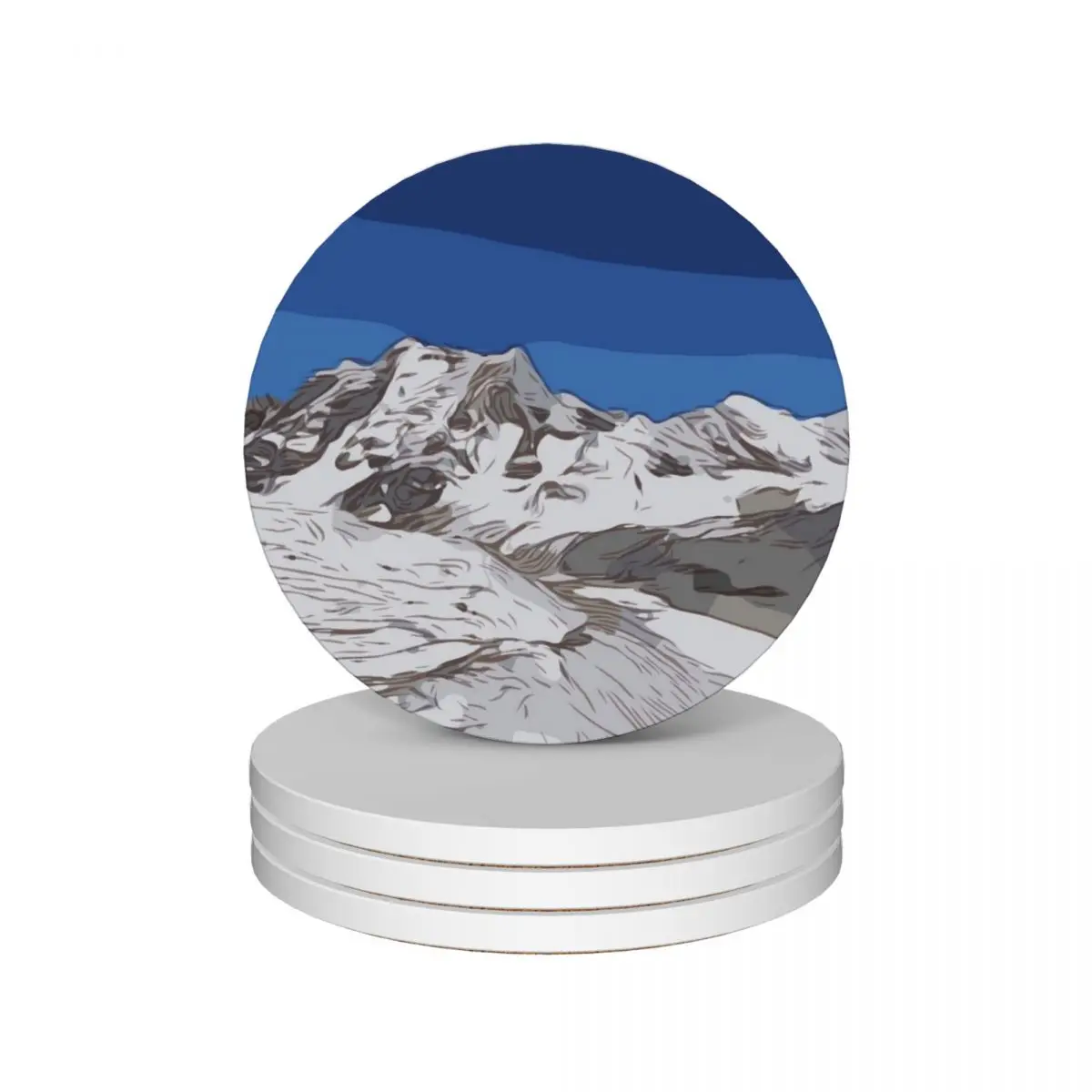 

Himalayas Ceramic Coasters (Set of 4) tile eat table Coasters