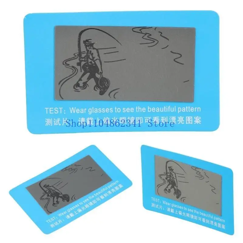 5asd Test Tool Little Card for Polarized Sunglasses,Portable Polarization Sunglasses